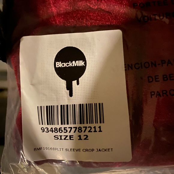 Blackmilk “SOME VELVET MORNING CROPPED JACKET - LIMITED” Size 8 US/12 AUST NWT - Picture 12 of 16